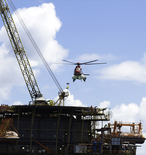 Syracuse Helicopter Oil Rig